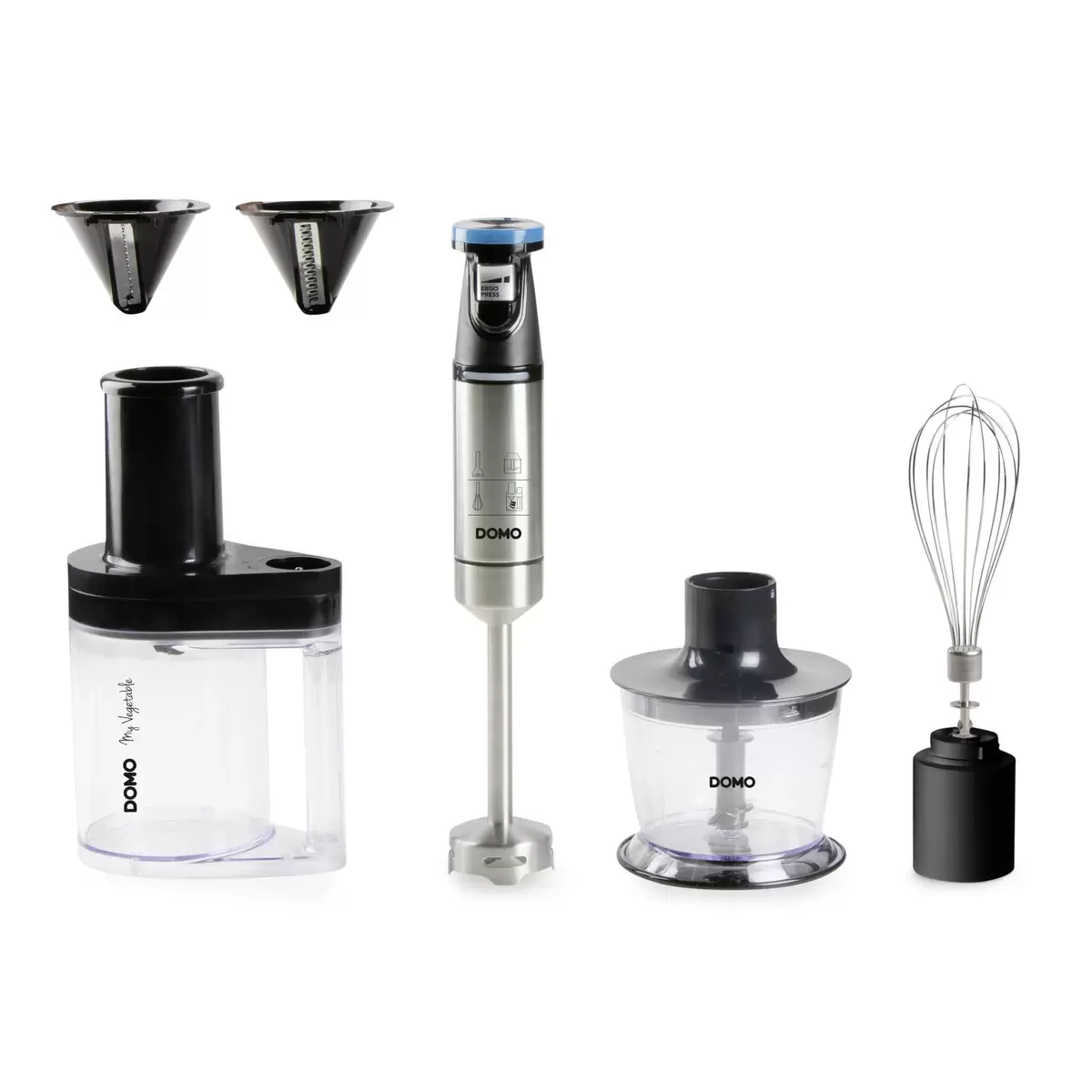 Stabmixer Domo DO9254M schwarz,silber