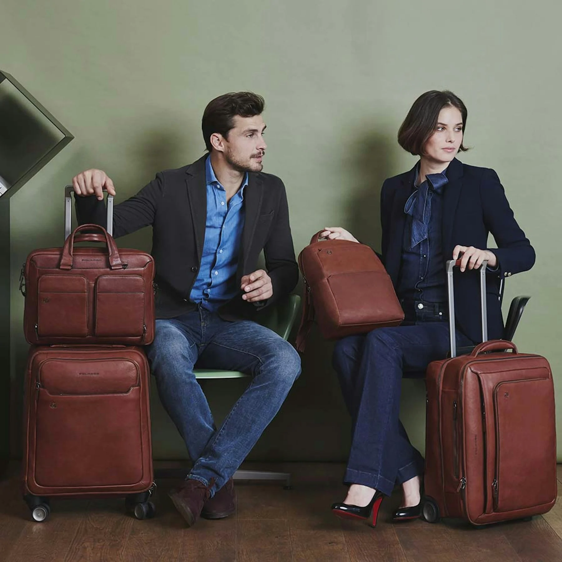 Mallette en cuir | Noir