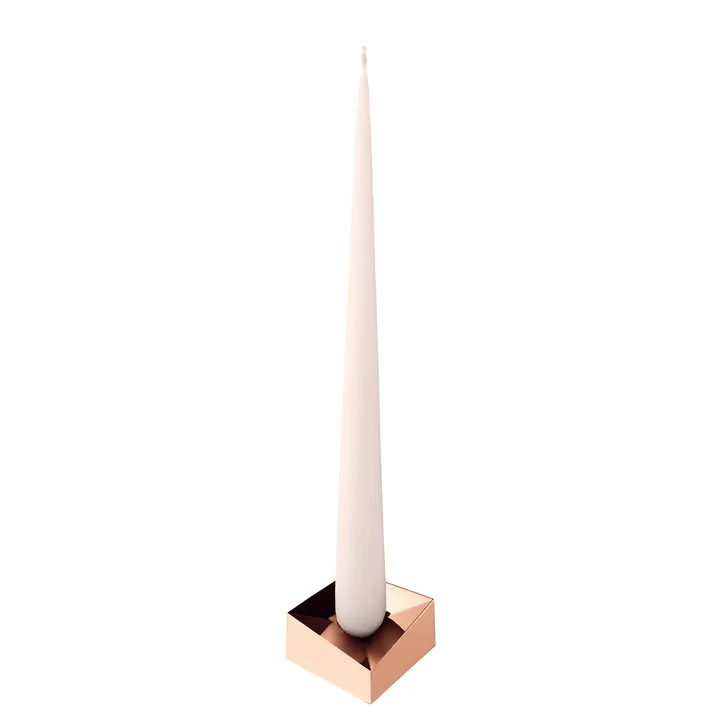 Stoff Nagel - Reflect Kerzenhalter, large, roségold