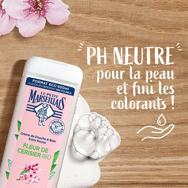 Le Petit Marseillais Creme de Banho Flor de Cerejeira 650ml