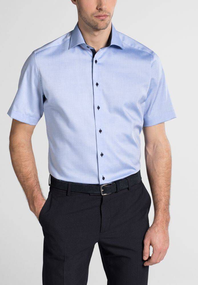 Eterna| Herren Hemd Modern Fit Kurzarm