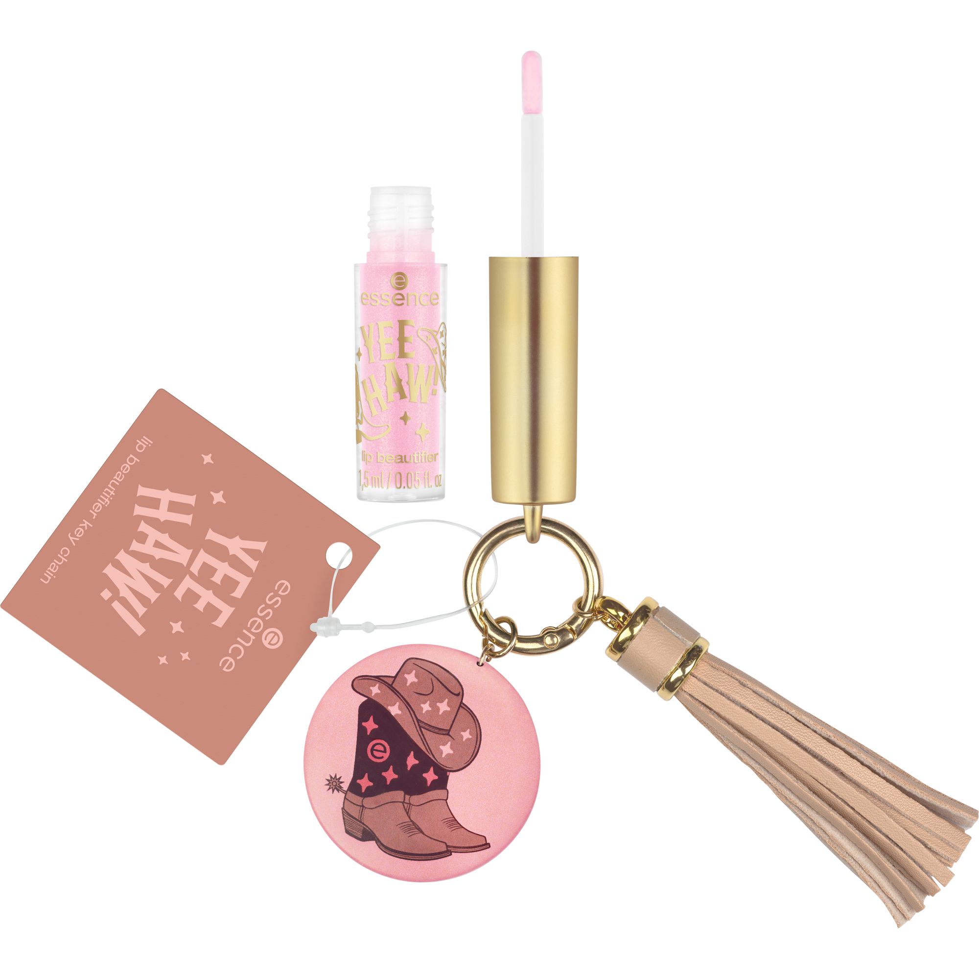 YEE HAW! lip beautifier key chain