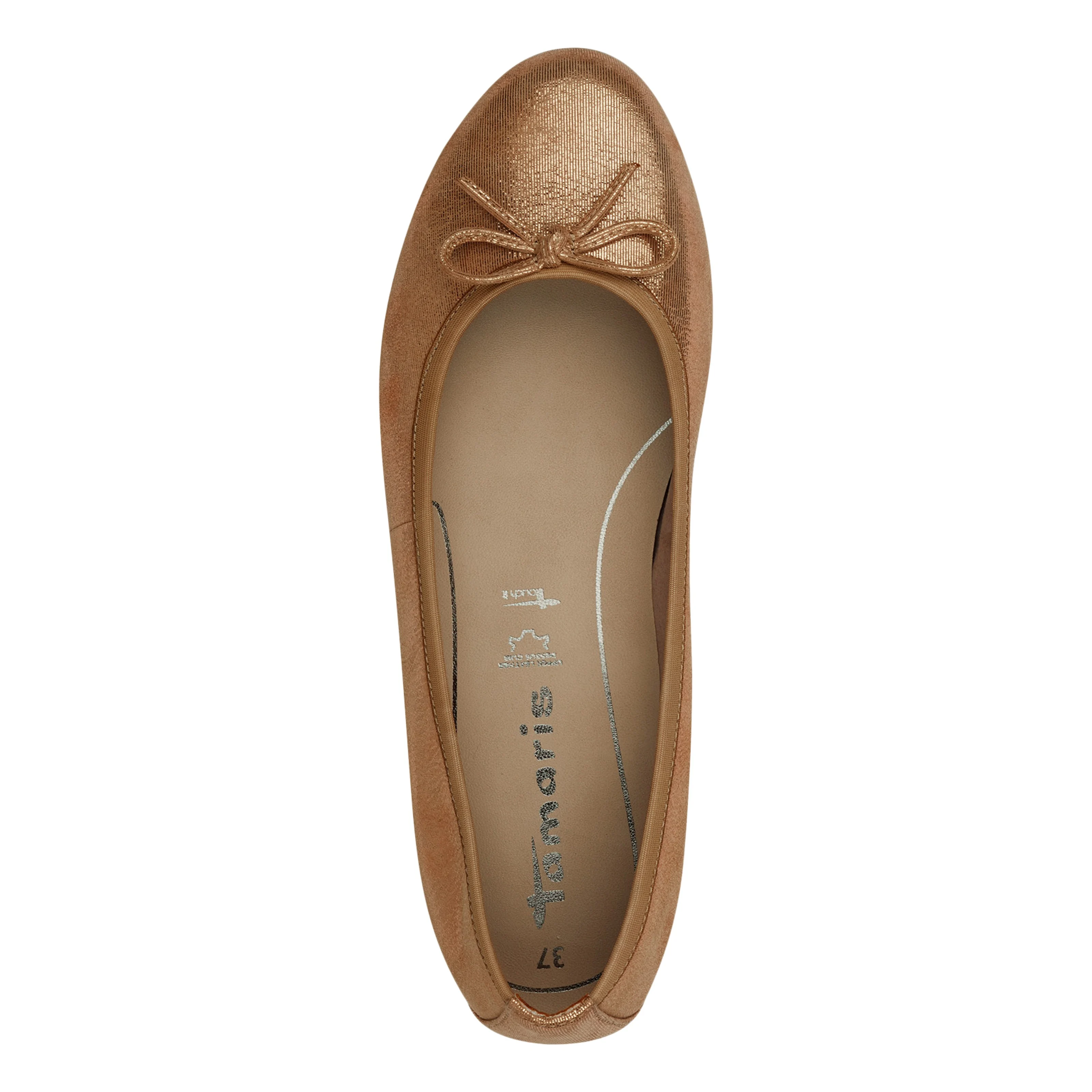 Ballerines en cuir | Marron
