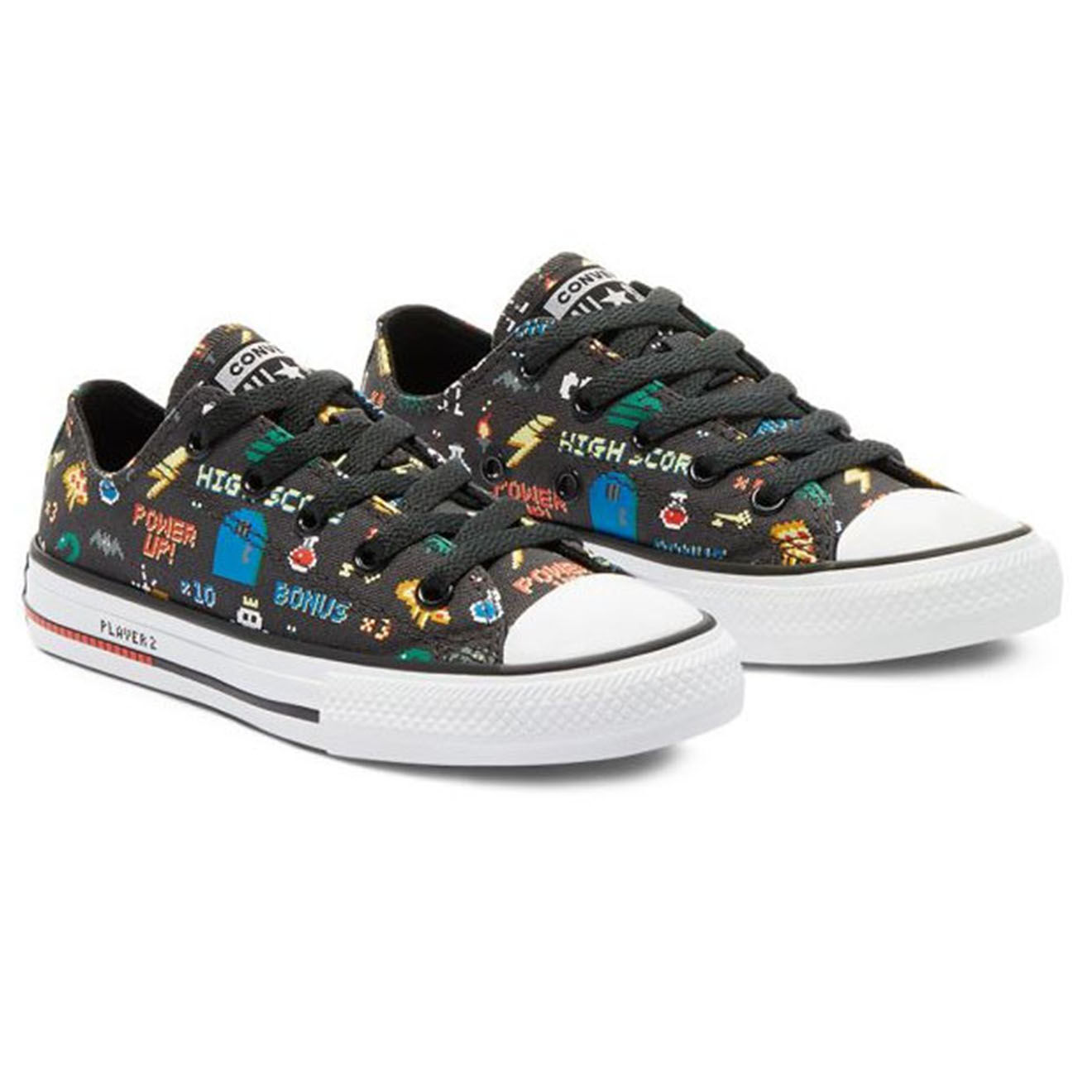 Converse Baskets Canvas Ox Enf Gamer noir/multicolore