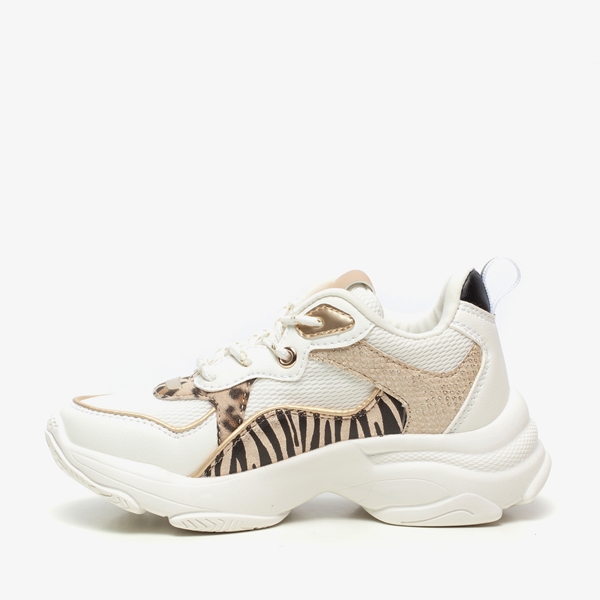 Blue Box meisjes dad sneakers luipaardprint