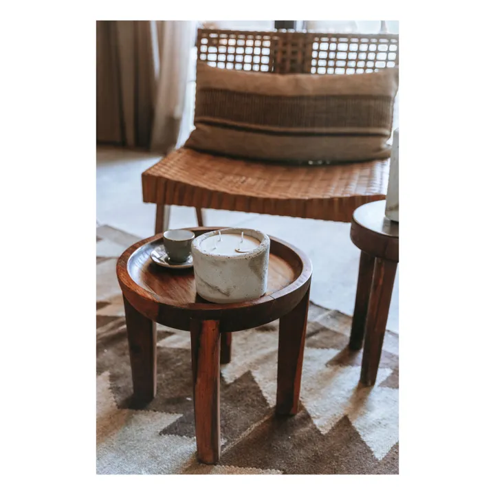 Mon Dada Bougie d'intérieur parfumée Down to earth M | Blanc/Écru