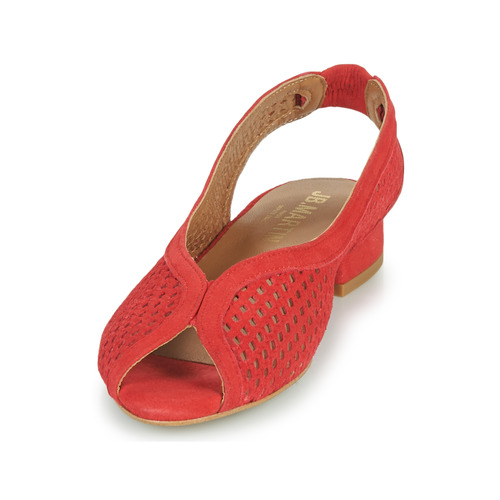 JB Martin - LOUISEE - CHEVRE VELOURS PERFO ROUGE
