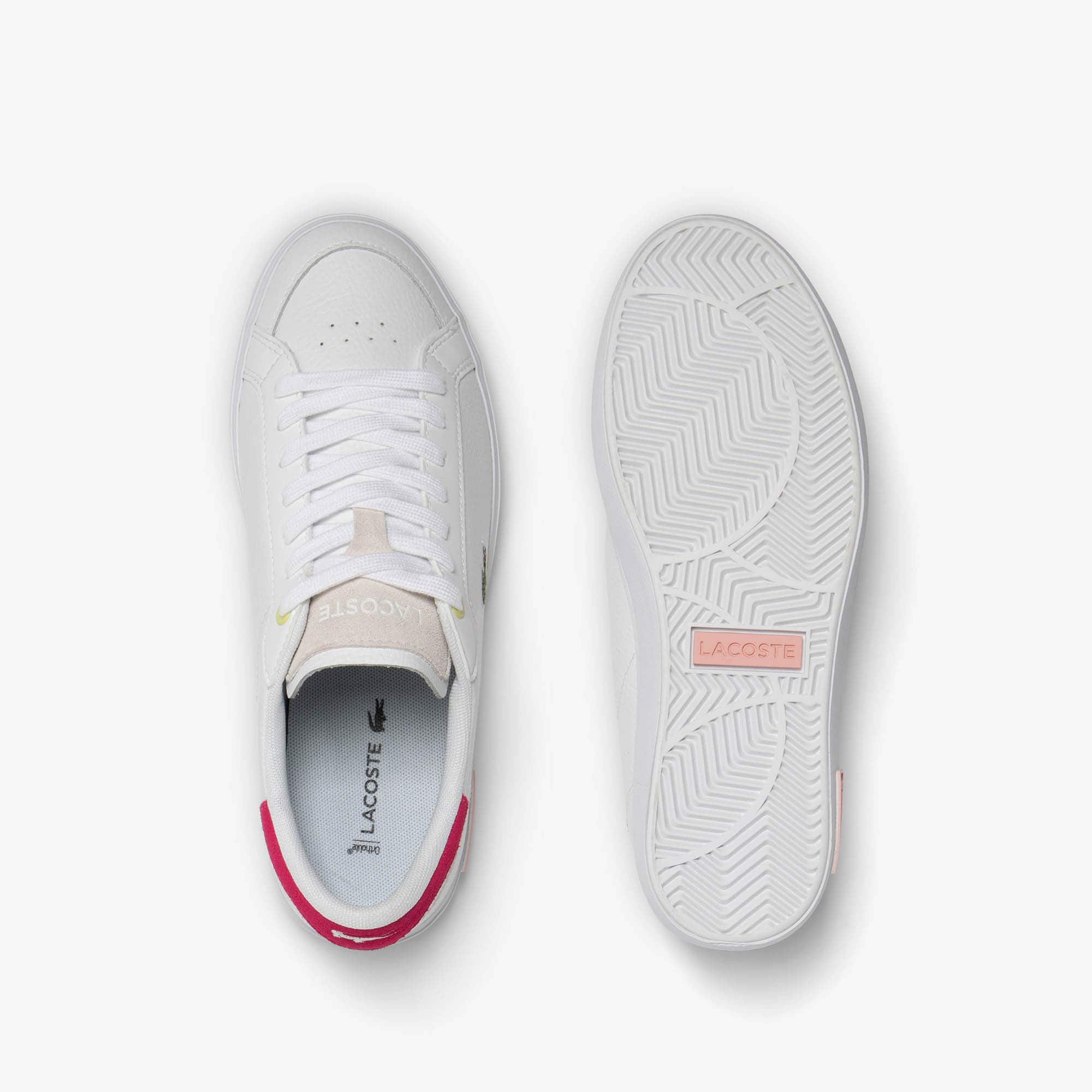 Sneakers Powercourt femme en cuir Sneakers - Blanc - Lacoste - Femme