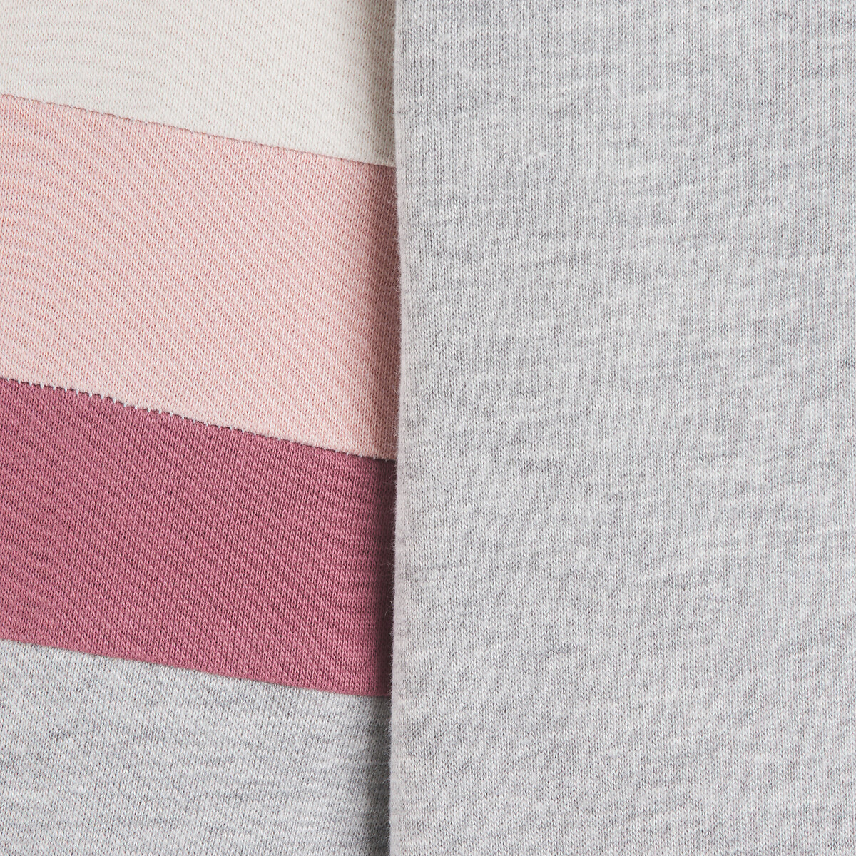 COLEÇÕES LA REDOUTE<br>Suéter folgado com gola redonda e letras, em fleece