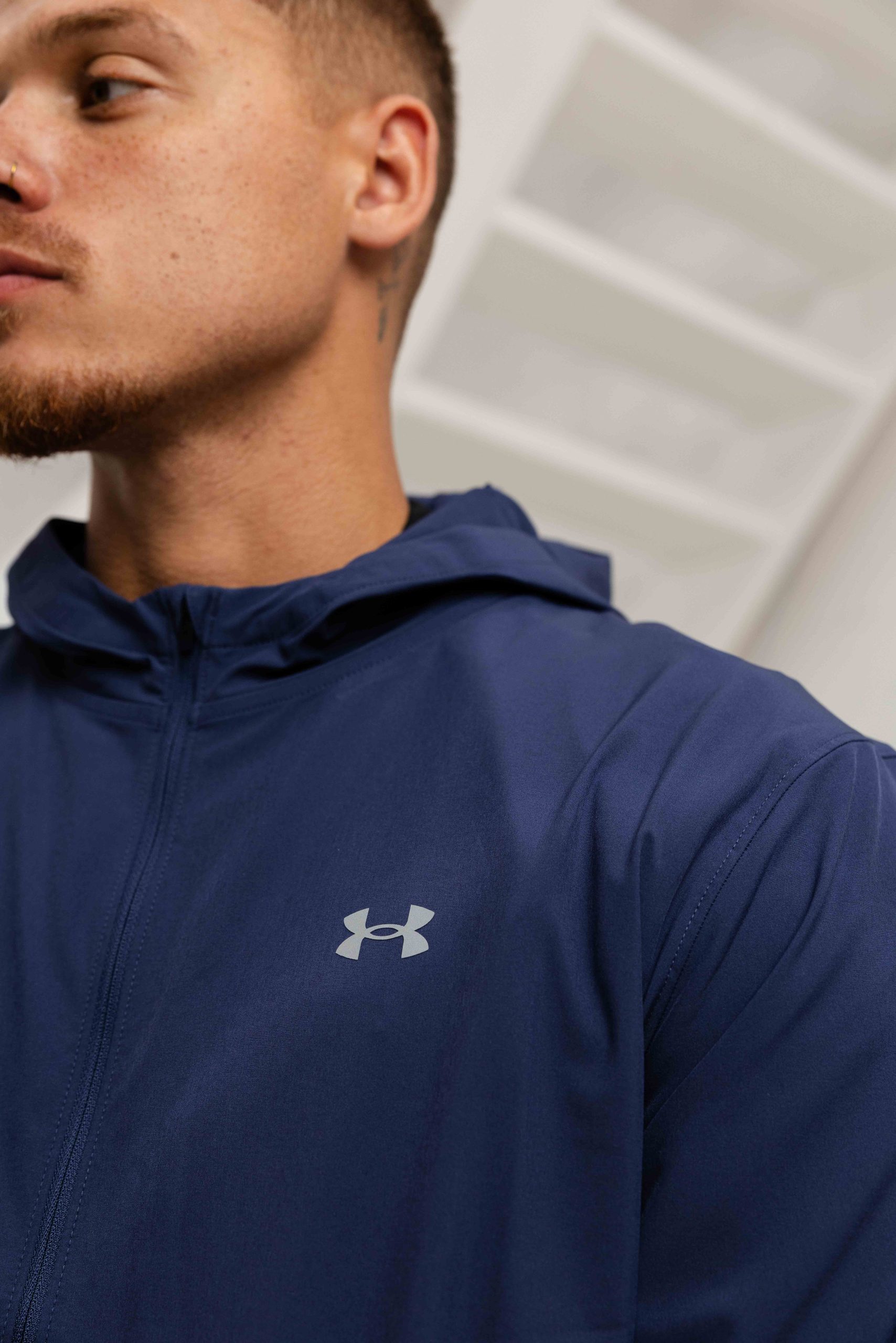 Under Armour Velociti Storm Jack Heren Donkerblauw