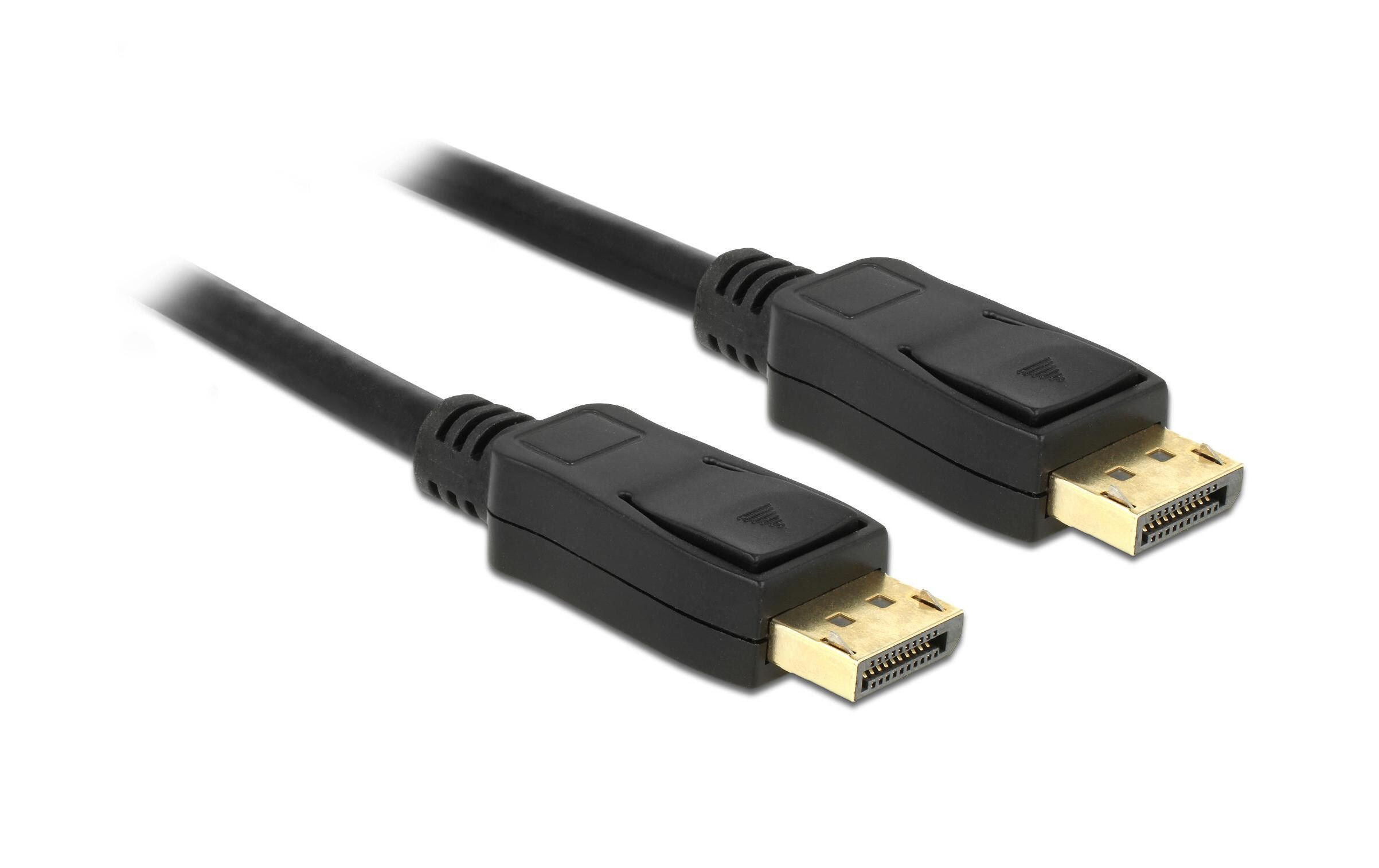 Kabel DisplayPort - DisplayPort, 7 mDelock DisplayPort 1.2 Kabel 4K 60 Hz 5 m ohne Einrastfunktion