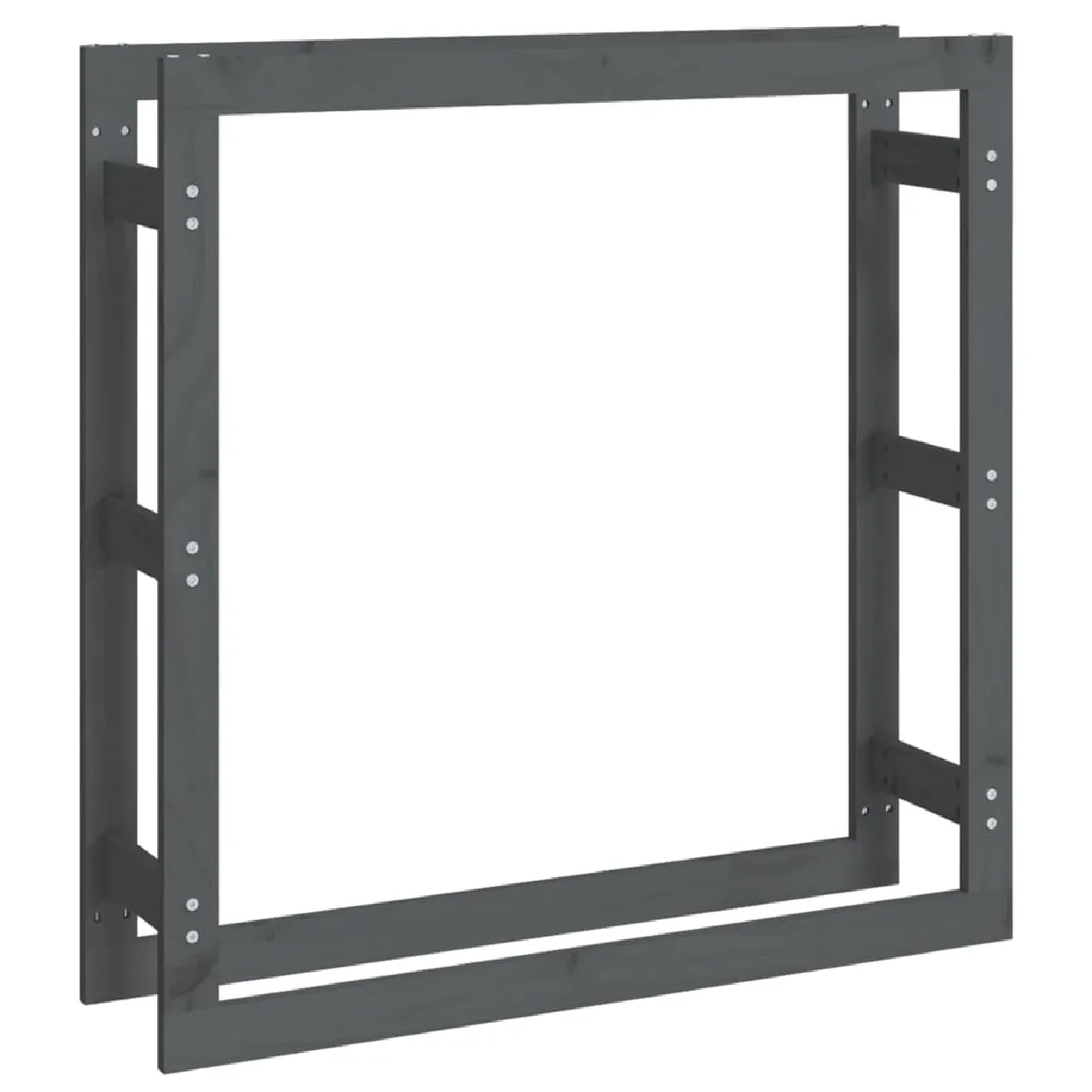 vidaXL Support bois de chauffage - Gris