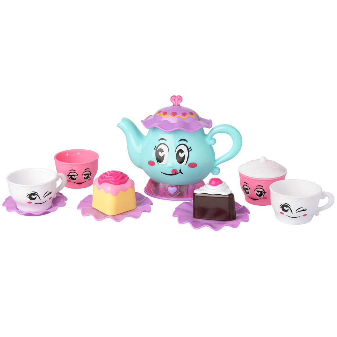 Topolino Teeset 12-teilig türkis / pink