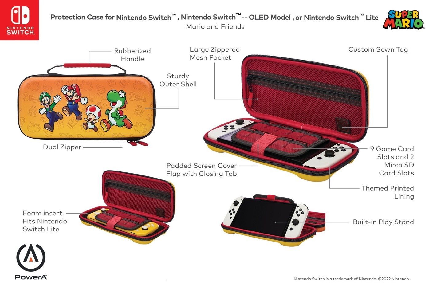 PowerA Protection Case - Mario And Friends /Nintendo Switch