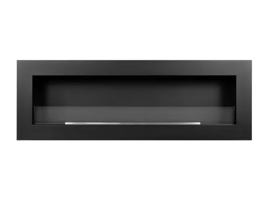 Cheminée bioéthanol murale cheminée bio 120x40 SIENA 120 Noir