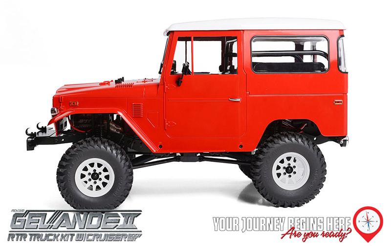Scale Crawler Gelände II Cruiser RTR, 1:10<br>RTR Scale Crawler mit Detaillierter Karosserie und originalgetreuem Fahrwerk