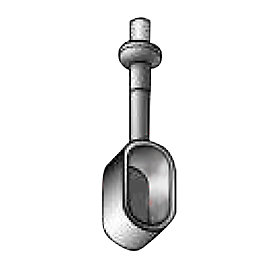 2 supports aluminium blanc pour tringle de penderie 3 x 1,5 cm