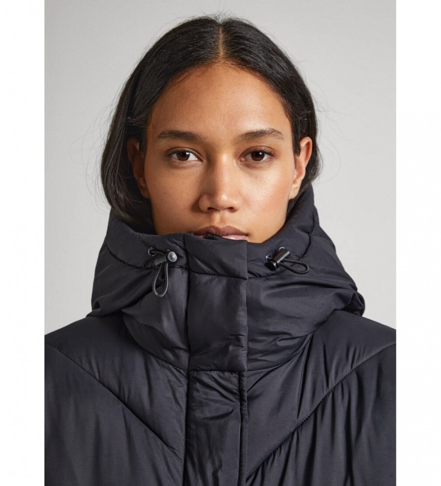 Jaqueta acolchoada de plumas Pepe Jeans Mia, preta