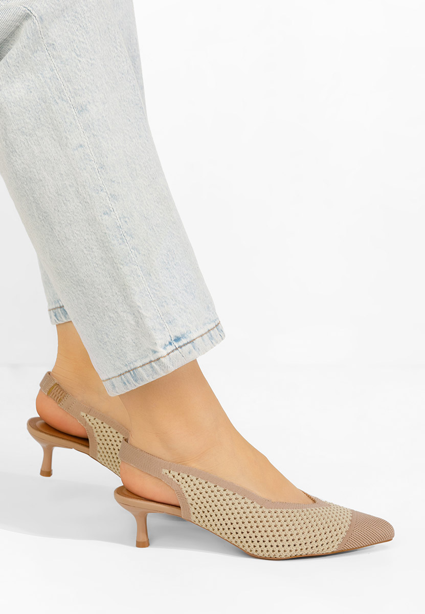 Chaussures slingback beige Jimenia