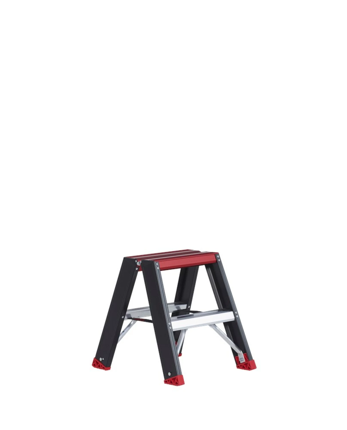Altrex Taurus TDO 2 Dubbele trap - Aluminium met coating - 2 x 2 treden - max. werkhoogte 2.45 m.