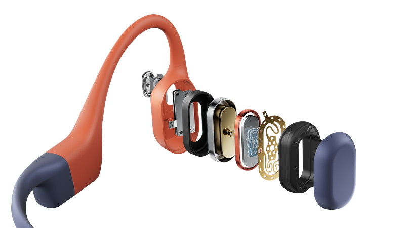Shokz - OpenSwim Pro, Bone Conduction Headset- Red