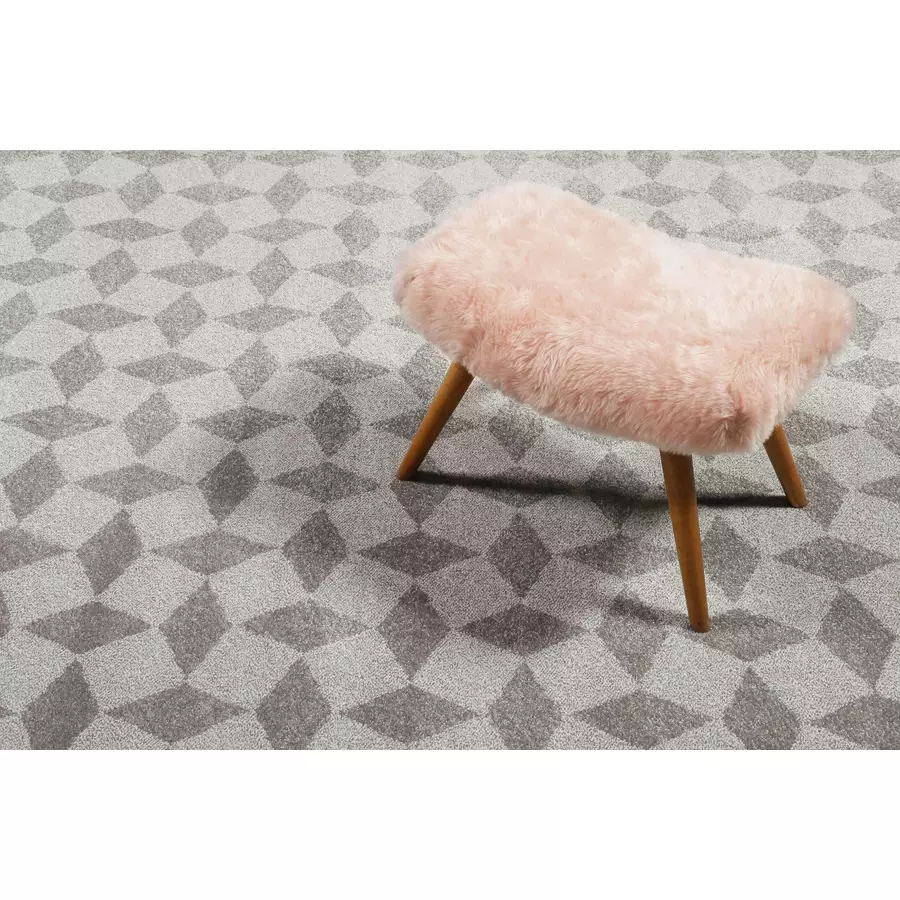 Esprit Kurzflorteppich Venice Beach hellgrau