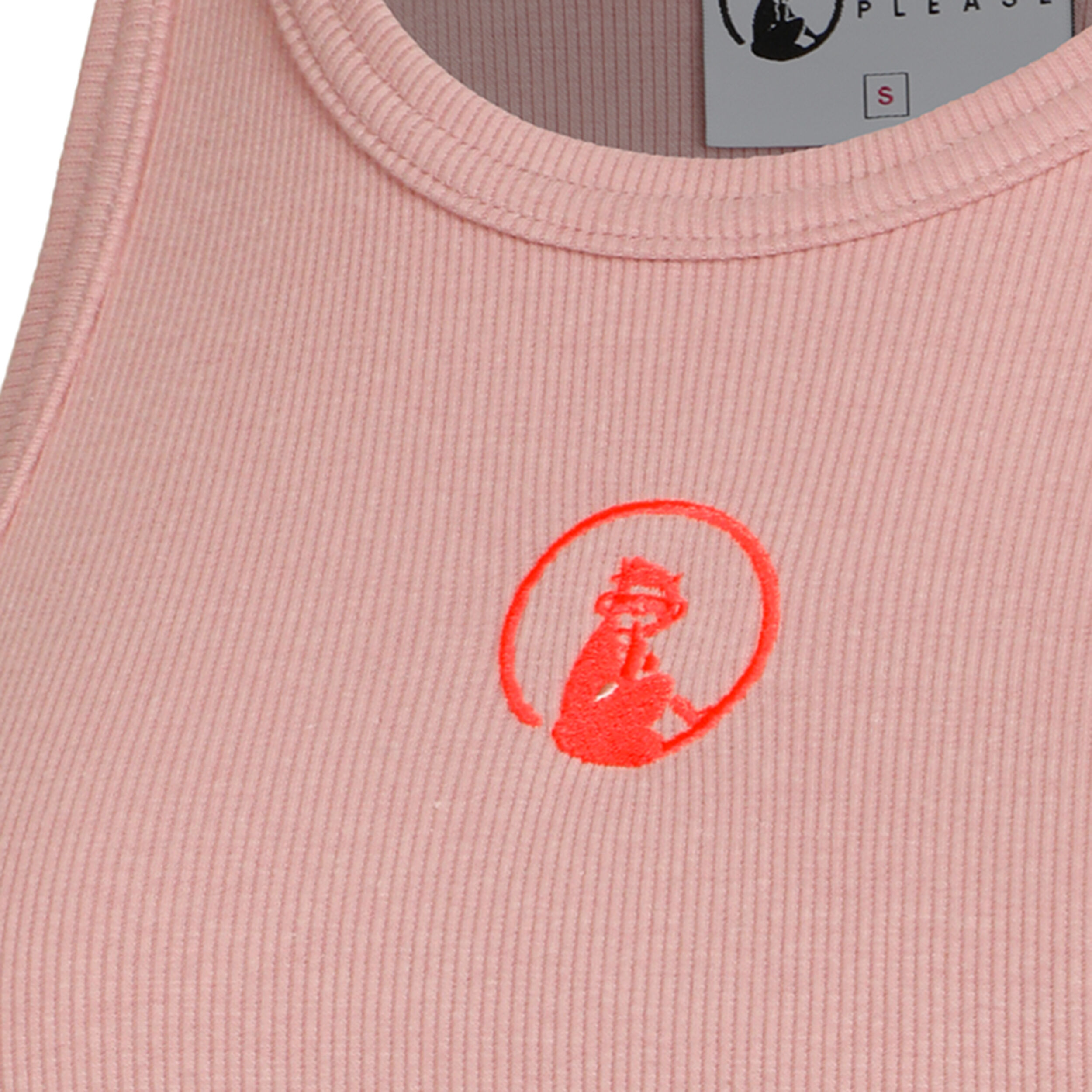 Quiet Please Crossroad Ribbed Débardeur Tank Top Femmes - Vieux Rose, Rouge