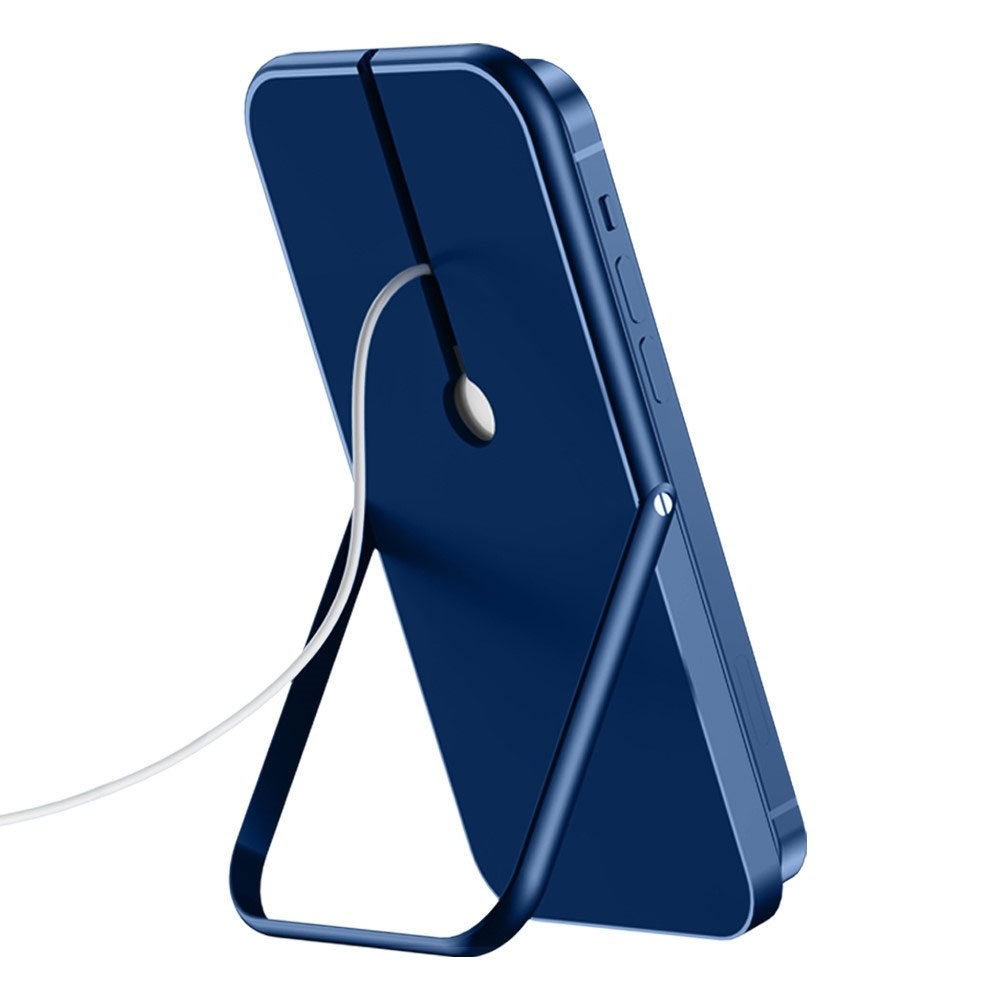 Faltbare MagSafe Charger Qi Wireless Desktop Ladehalterung aus Aluminium - Schwarz