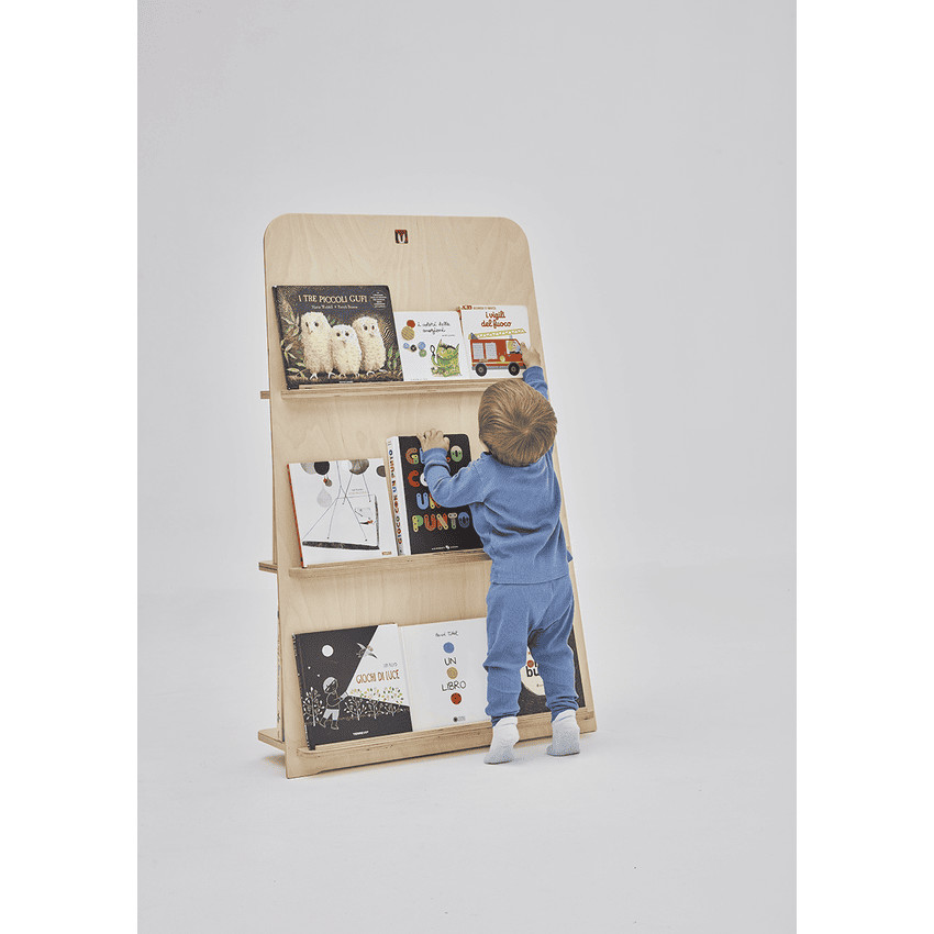 Bibliothèque Montessori Buk en bois naturel