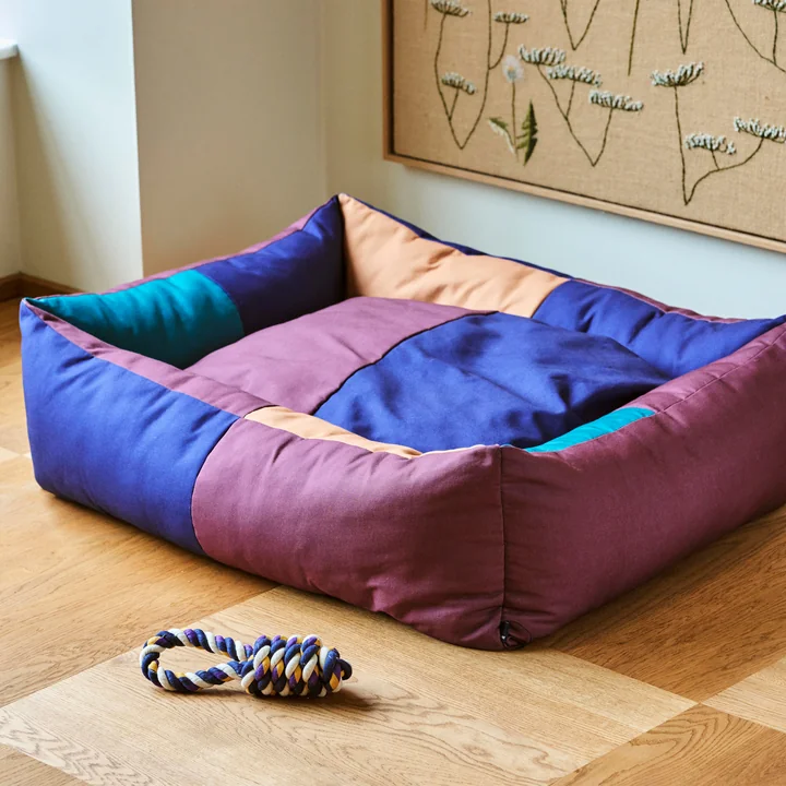 HAY - Dogs Rope Spielzeug, blau / lila / ocker
