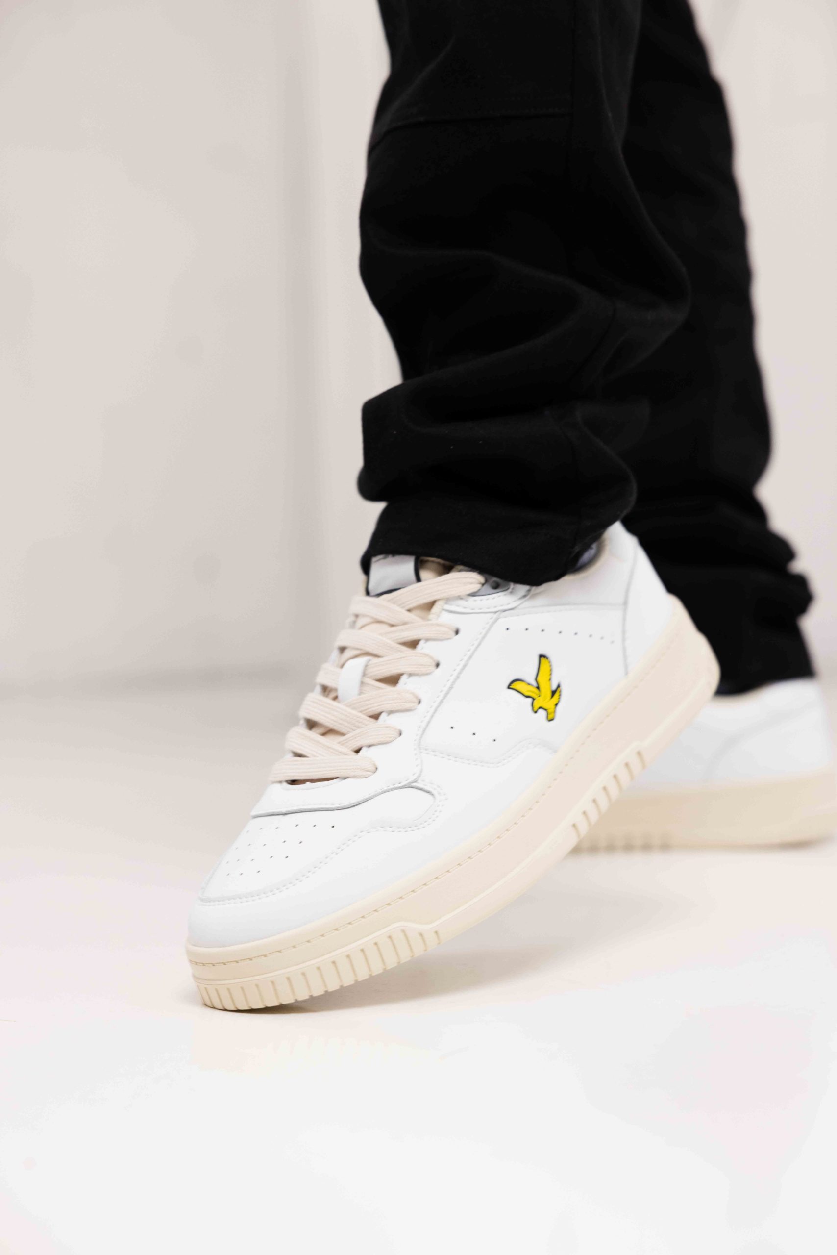 Lyle & Scott Culross Sneakers Heren Wit/Gebroken Wit
