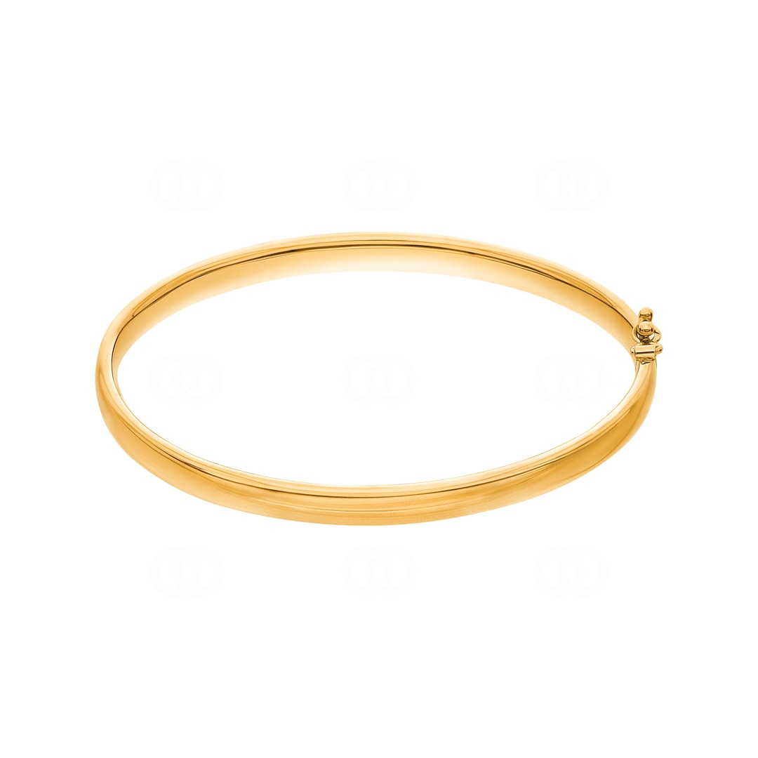 Armreif oval 750/18 K Gelbgold 5mm - 54x60mm