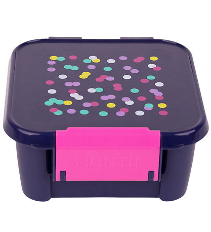 MontiiCo Brotdose m. 3 Rum - Bento Drei - 1 L - Confetti