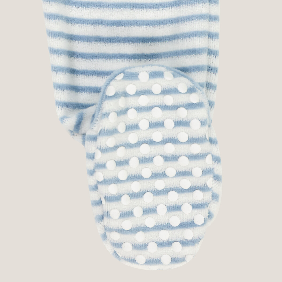 COLEÇÃO LA REDOUTE<br>Pijama de veludo de duas peças com pés