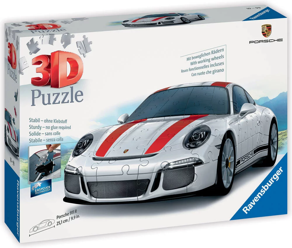 PUZZLE 3D 108 PIECES PORSCHE 911 R