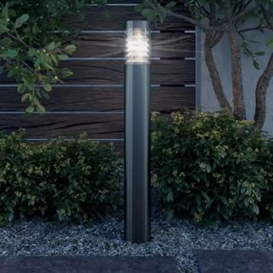 vidaXL - Tuinlamp - Zilver - Roestvrij staal