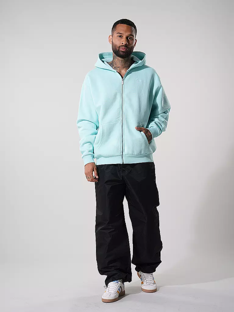 KARL KANI Sweatjacke hellblau