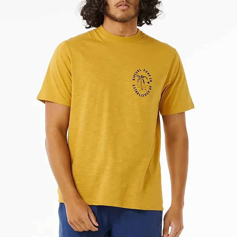 Aloha Hotel Paradise Men's Yellow T-Shirt