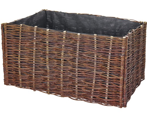 Klassieke Lafiora verhoogde tuinbak van wilg, 120x60x60 cm, naturel