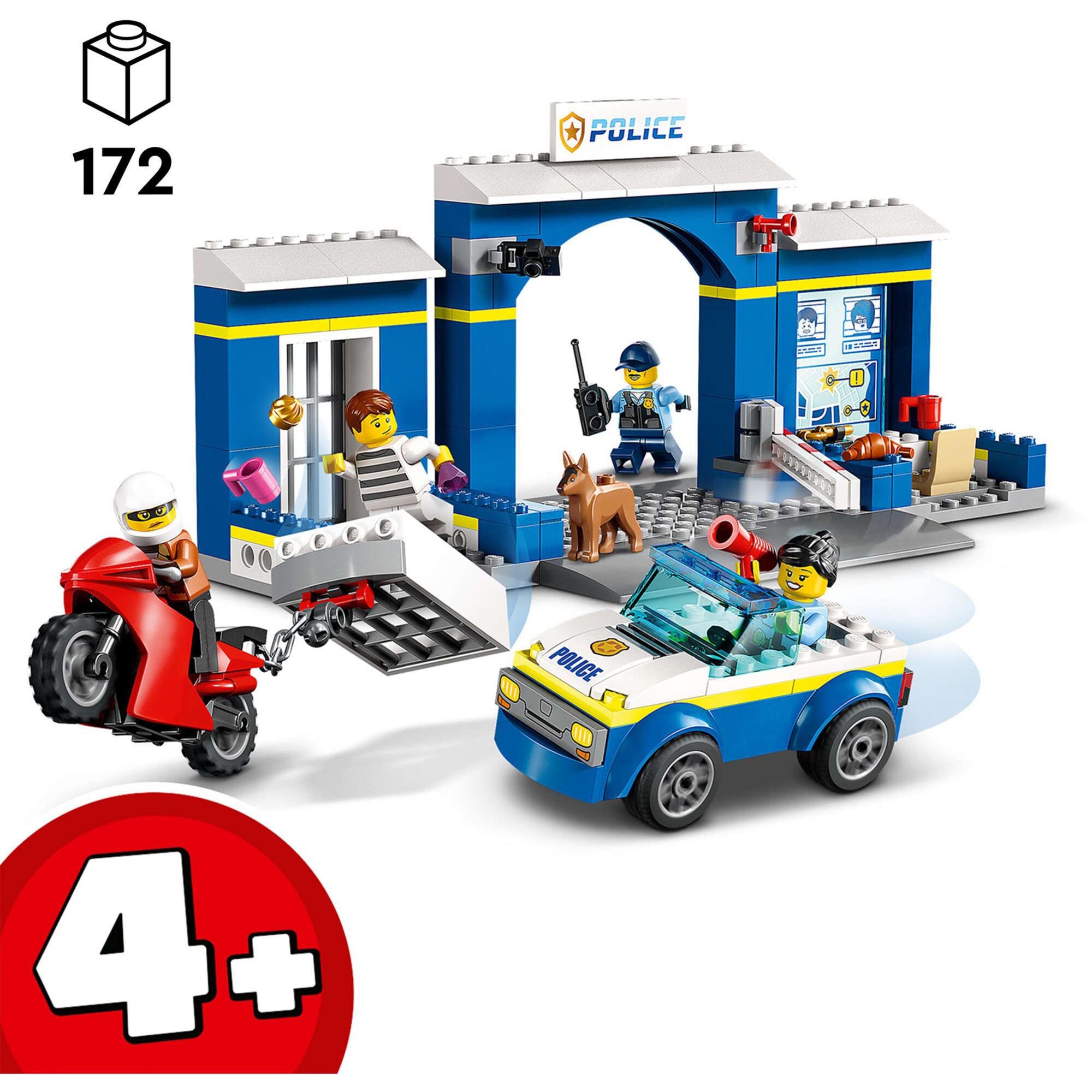 LEGO Konstruktionsspielzeug City Ausbruch aus der Polizeistation