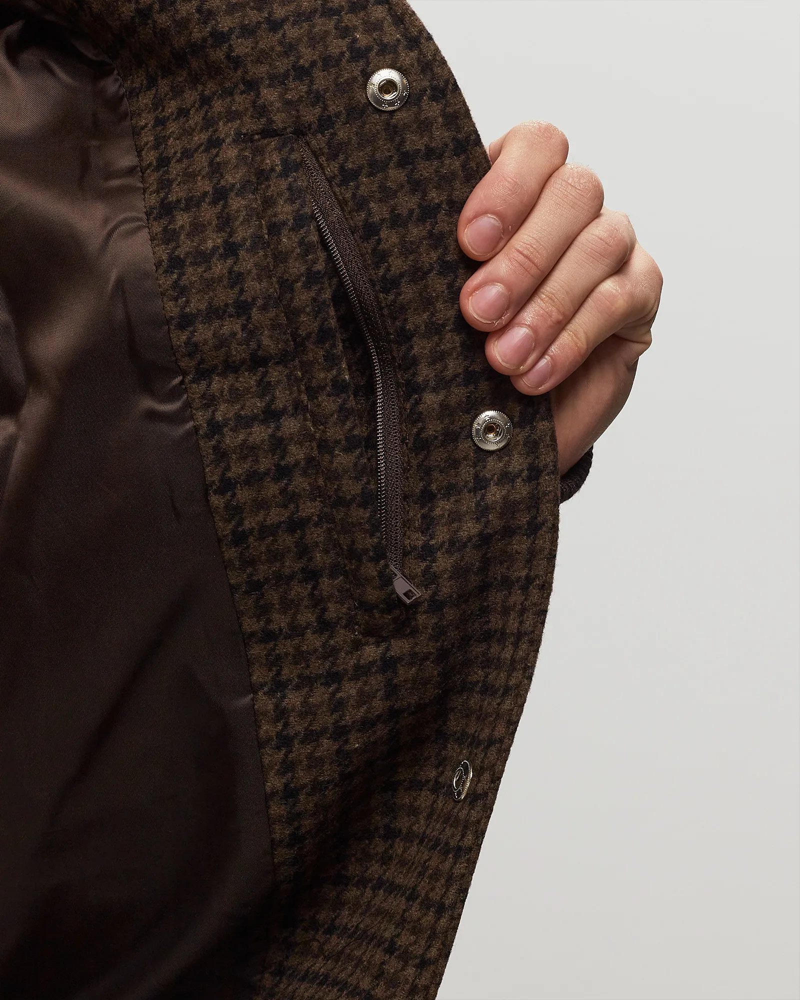 Les Deux Les Deux Varsity Houndstooth Wool Jacket