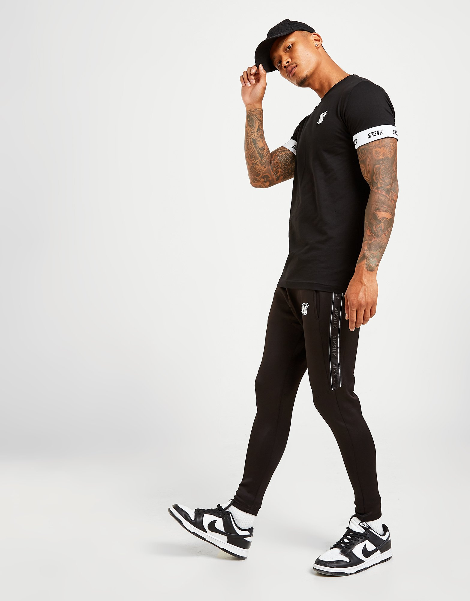 SikSilk Pantalon de jogging Poly Tape Homme