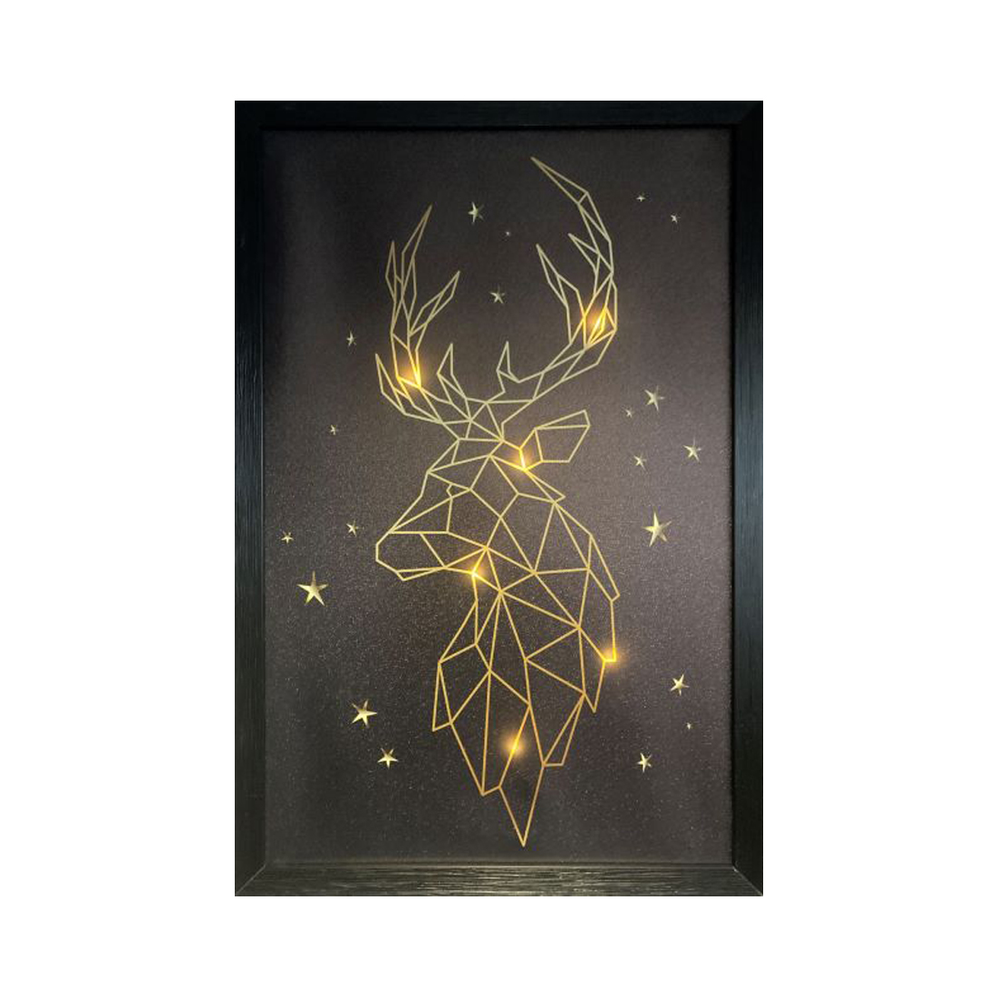 dameco LED Bild Hirschkopf 40x60cm
