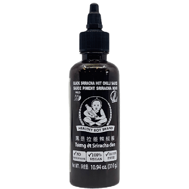 Healthy Boy Zwarte Sriracha Hete Chilisaus 310g