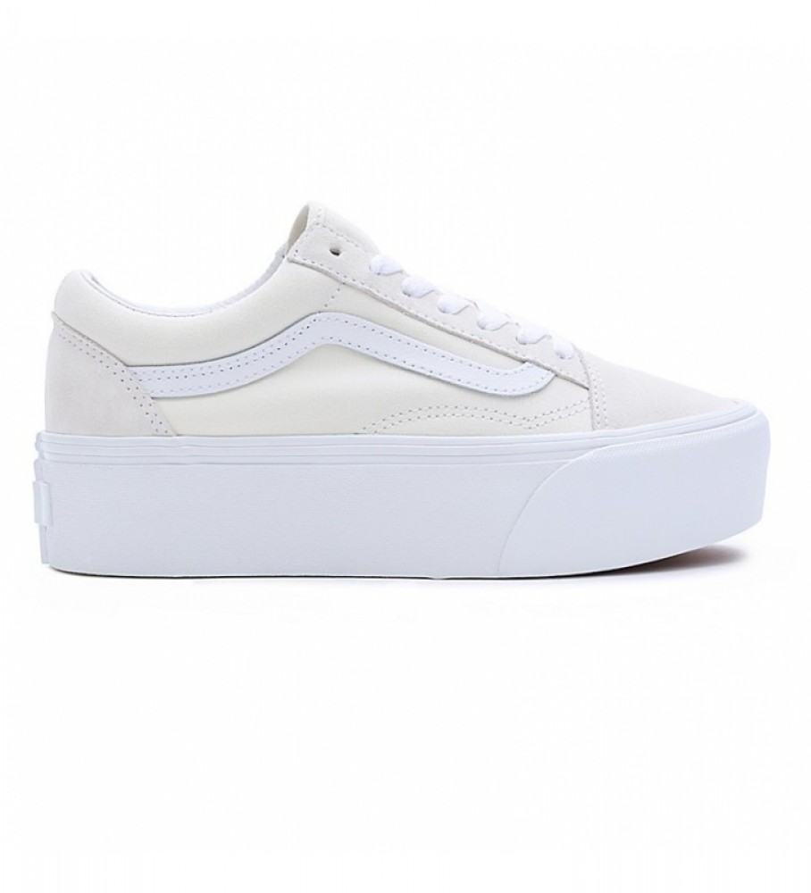 Tênis Vans Old Skool Stackform de camurça amarela