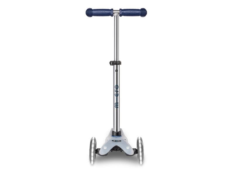 Micro Mobility Kickboard Mini Micro Deluxe Flux LED Navy Kinderroller mit 3 Rädern