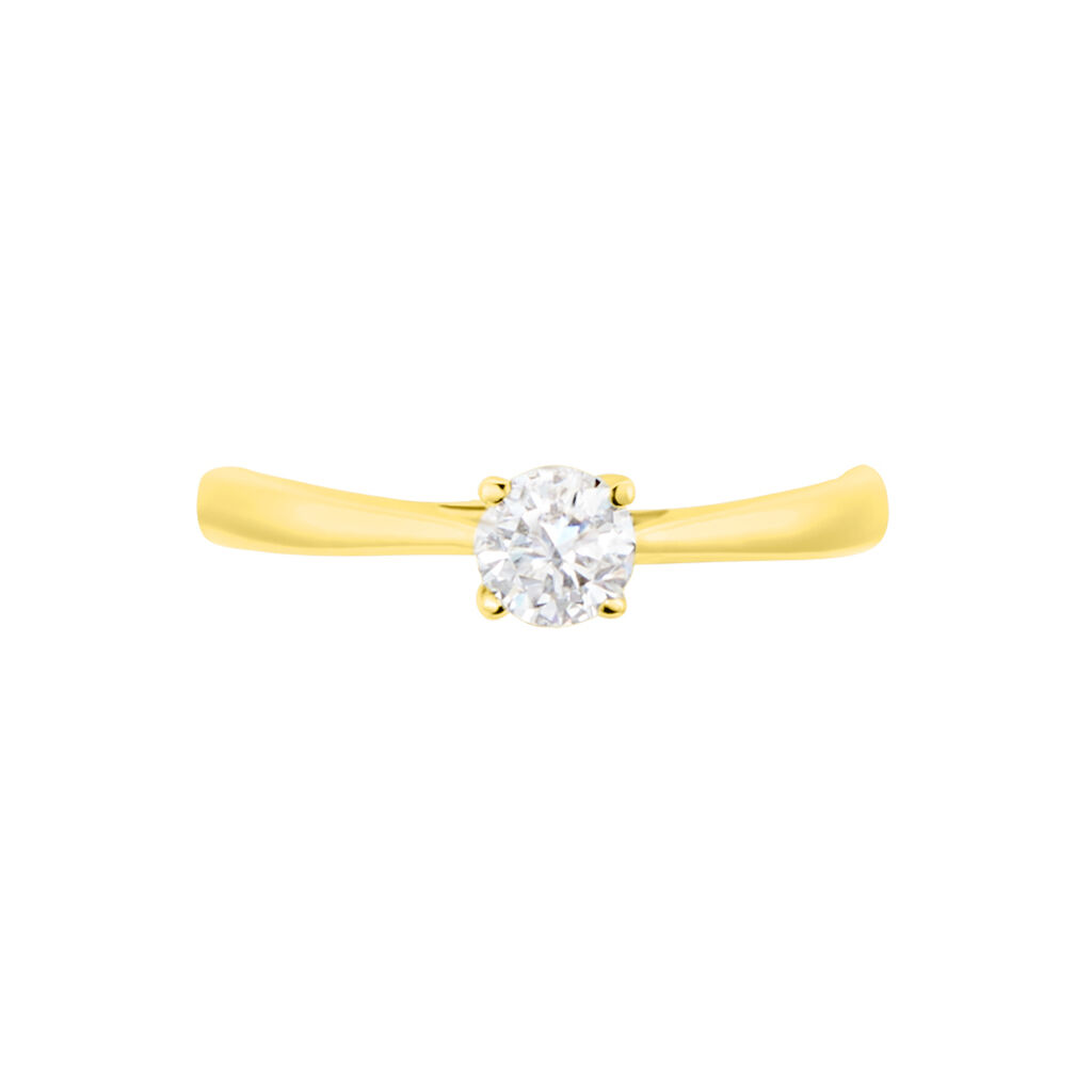 Bague Solitaire Aphrodite Or Jaune Diamant