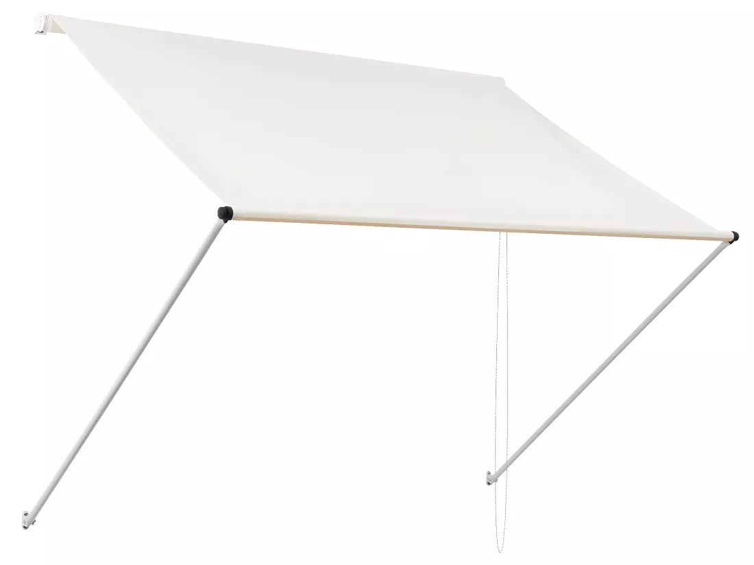 Auvent de fenêtre store abri de soleil balcon jardin beige 4,0 x 1,2 m ML-DESIGN