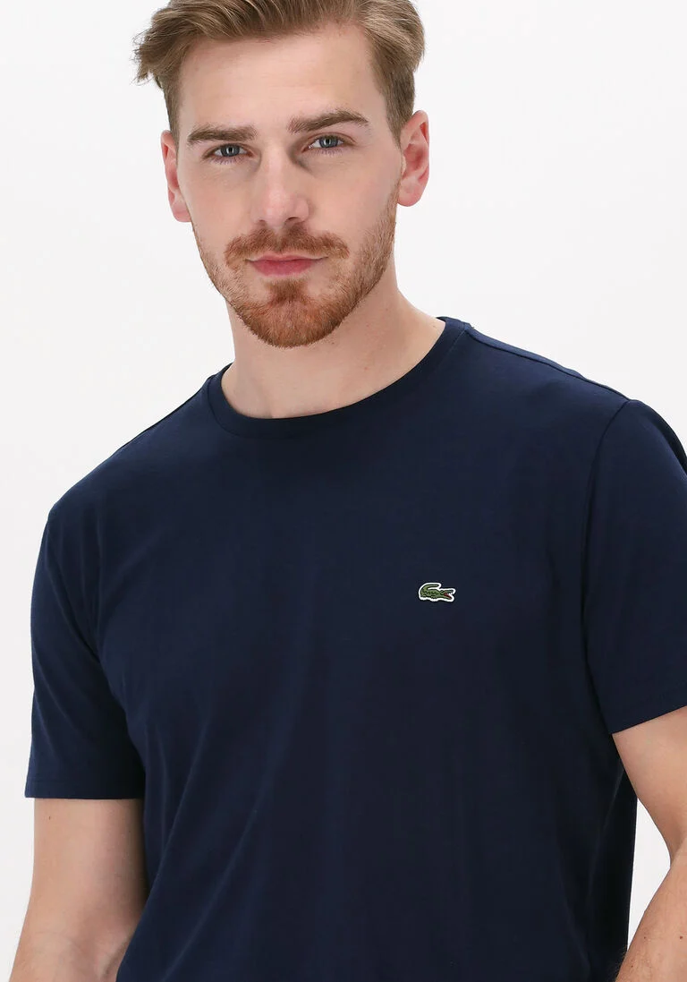 LACOSTE donkerblauwe lacoste t-shirt 1ht1 men's tee-shirt 1121