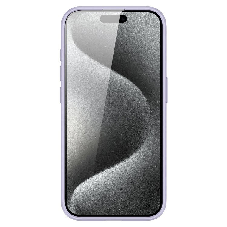 iPhone 15 Pro Max MagSafe Hybrid Leder Hülle mit Kartenfach   Kickstand Aufsteller (RFID Schutz) - Lila